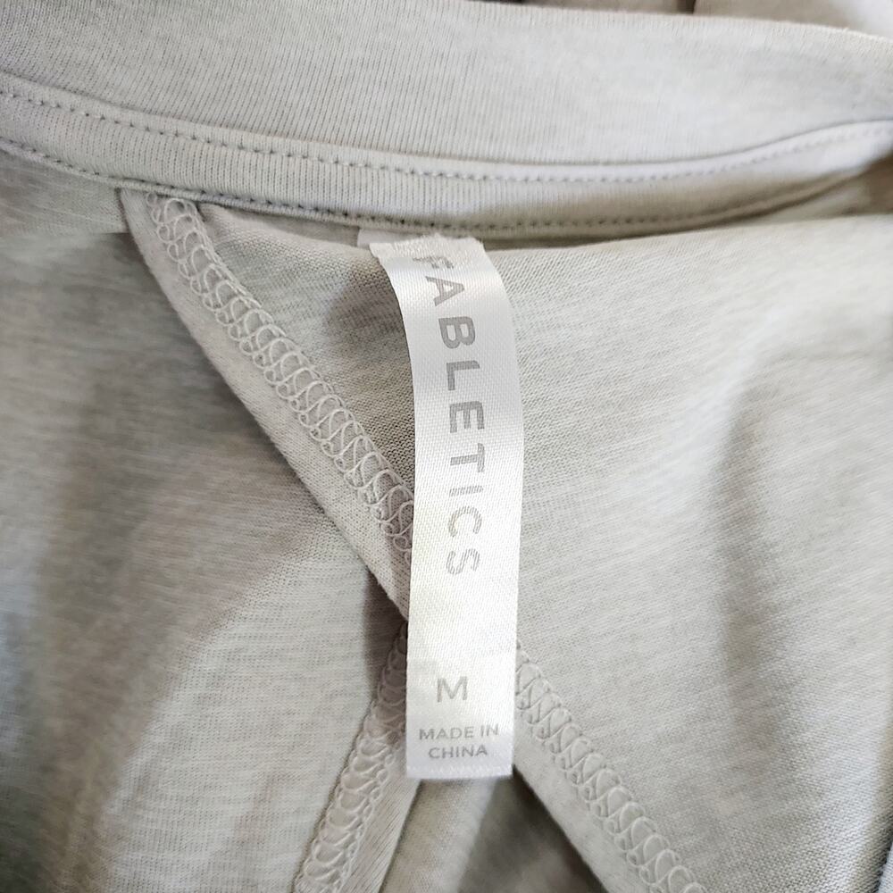 Fabletics Gray Active Wear Top w/Open Back Size M - Picture 11 of 11